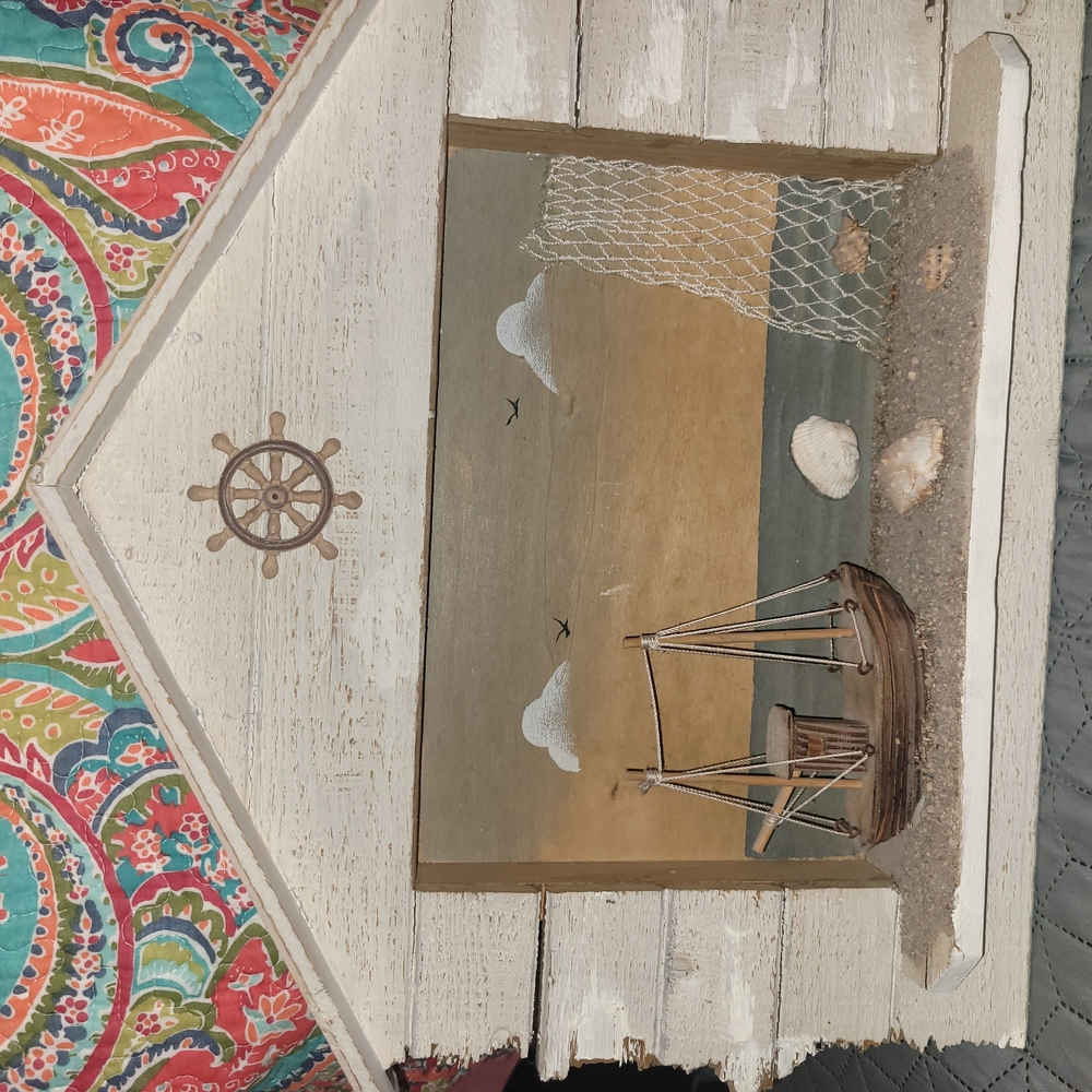 Nautical Wall Art with Boat Design